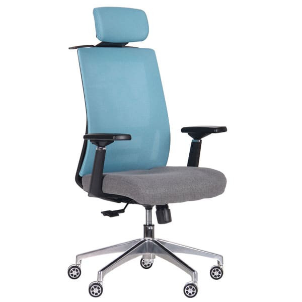 Кресло АМФ Self Светло-голубой/Серый-0