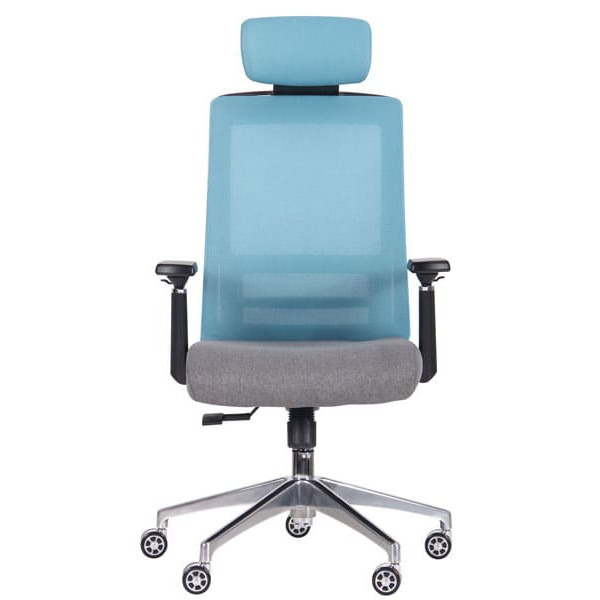 Кресло АМФ Self Светло-голубой/Серый-1