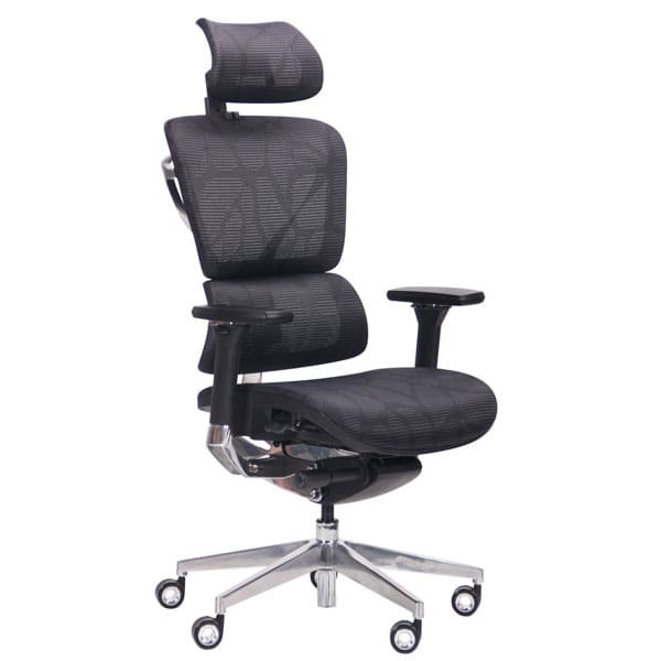 Крісло АМФ Crystal Alum Black Mesh-0