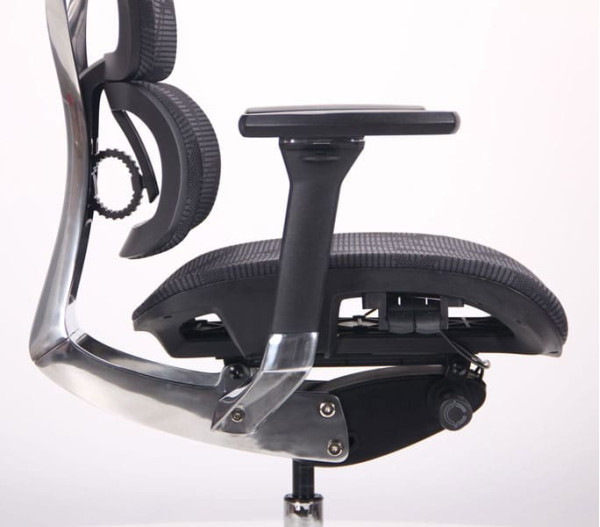 Крісло АМФ Crystal Alum Black Mesh-10