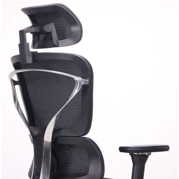 Крісло АМФ Crystal Alum Black Mesh-11