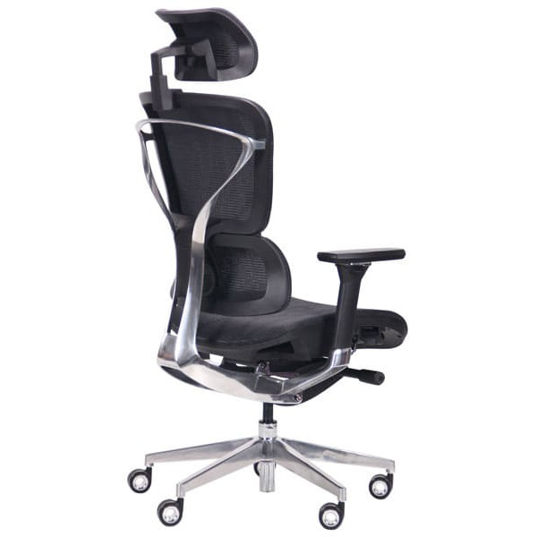 Крісло АМФ Crystal Alum Black Mesh-3