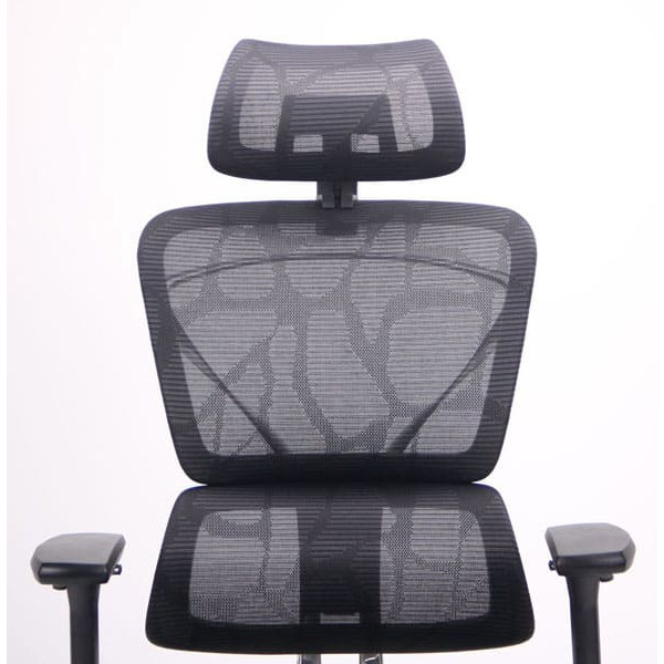 Крісло АМФ Crystal Alum Black Mesh-4
