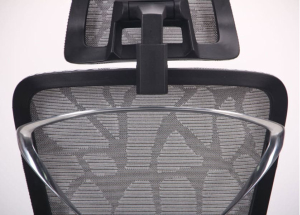 Кресло АМФ Crystal Alum Grey Mesh-11