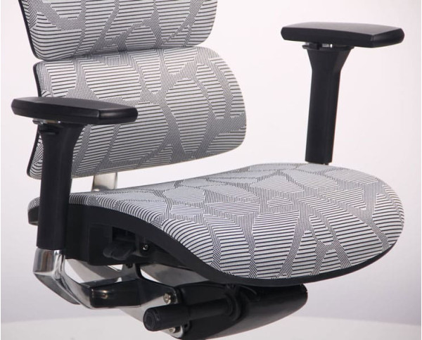 Кресло АМФ Crystal Alum Grey Mesh-6