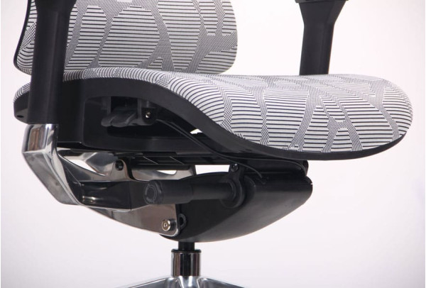 Кресло АМФ Crystal Alum Grey Mesh-7