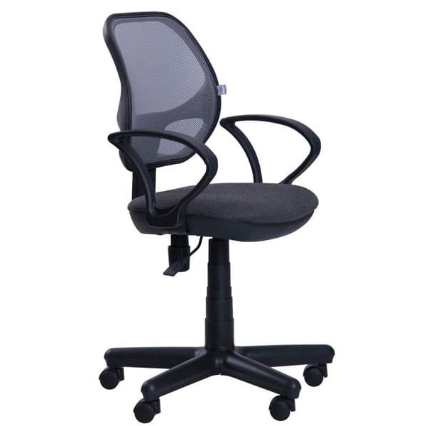 Крісло АМФ Чат/АМФ-4 сидіння А-14/спинка Сітка Сіра-0