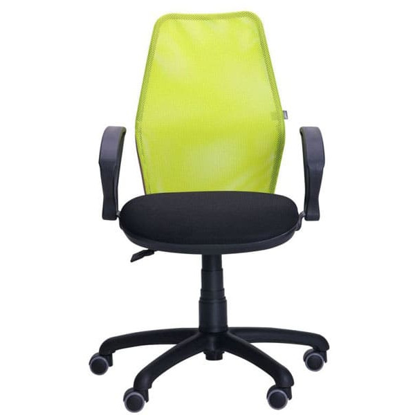 Кресло АМФ Oxi/АМФ-4 сиденье Сетка Черная/спинка Сетка Лайм-2