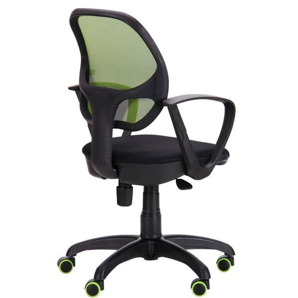 Крісло АМФ Біт Color/АМФ-7 сидіння Сітка Чорна/спинка Сітка Салатова-3