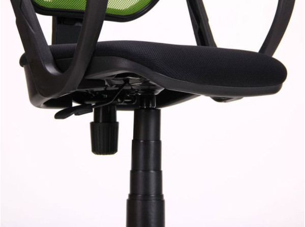 Крісло АМФ Біт Color/АМФ-7 сидіння Сітка Чорна/спинка Сітка Салатова-6