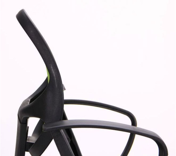 Крісло АМФ Біт Color/АМФ-7 сидіння Сітка Чорна/спинка Сітка Салатова-7