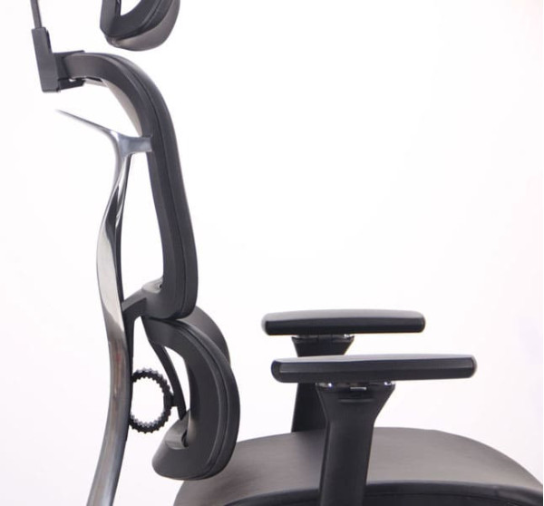 Крісло АМФ Crystal PRO Alum Black leather-9