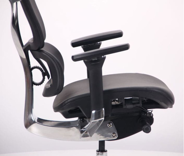 Крісло АМФ Crystal PRO Alum Black leather-10