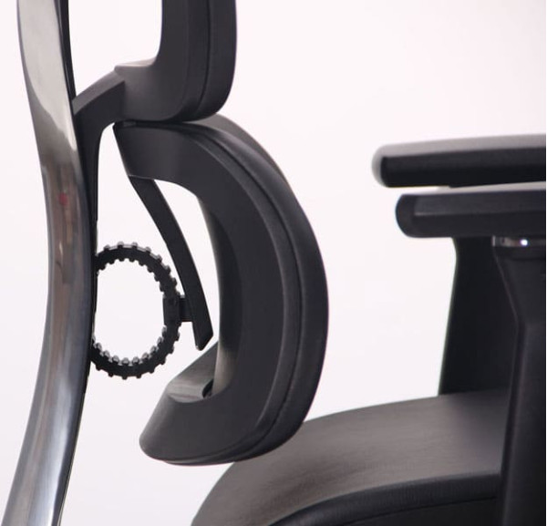 Крісло АМФ Crystal PRO Alum Black leather-12