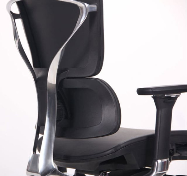 Крісло АМФ Crystal PRO Alum Black leather-13