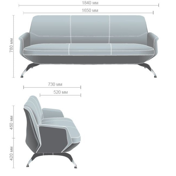 Диван AMF Absolute Beige/Coffee-14