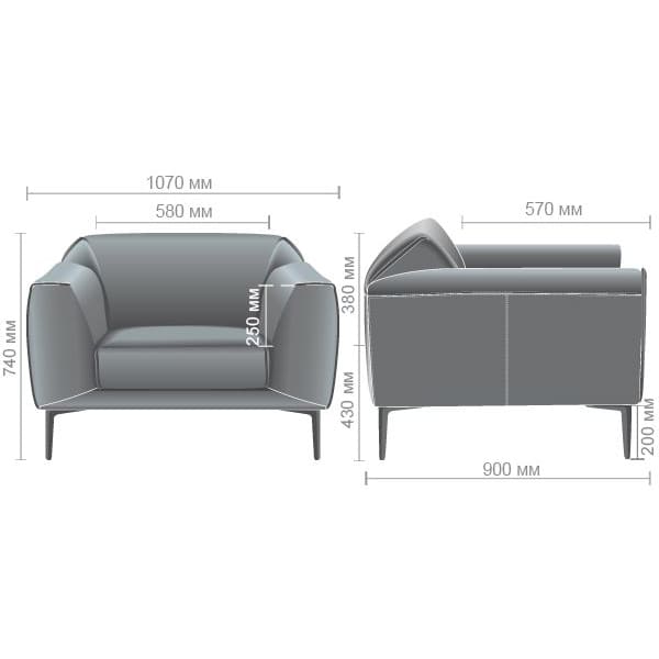 Кресло AMF Andrea Black-14