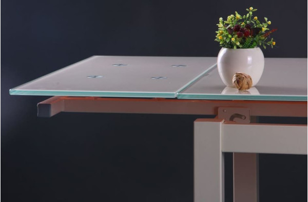 Розкладний обідній стіл AMF Афіни вершковий-5