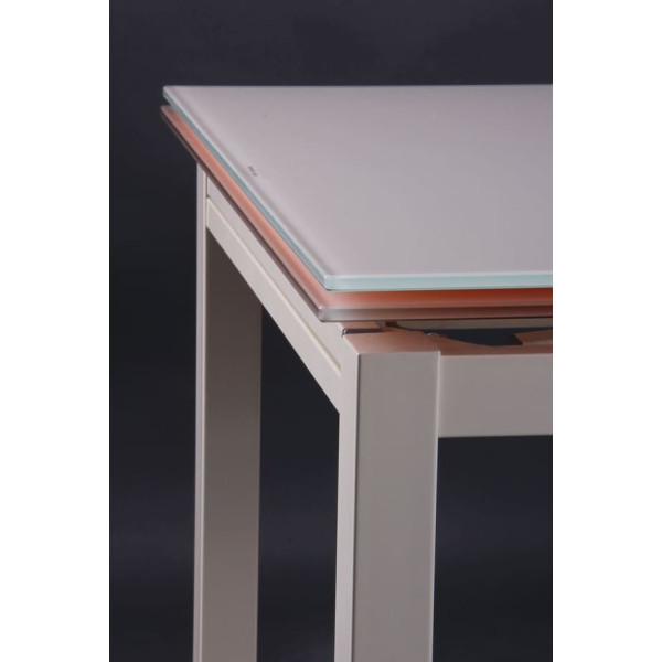 Розкладний обідній стіл AMF Афіни вершковий-9