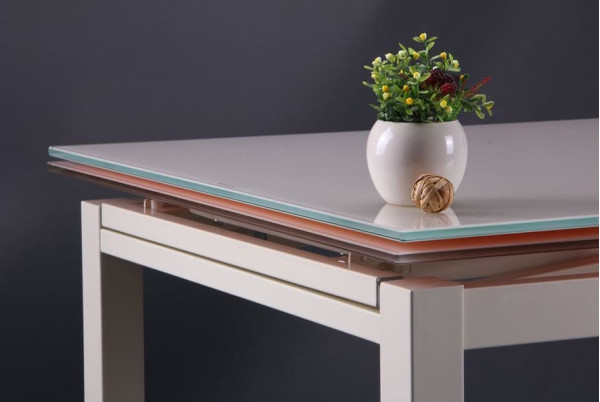 Розкладний обідній стіл AMF Афіни вершковий-11