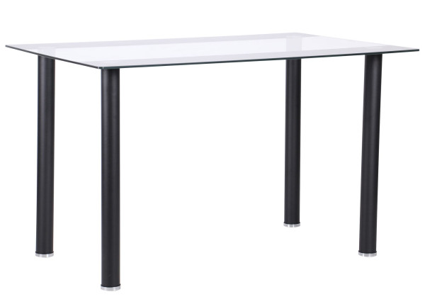 Обеденный стол АМФ Аттика Чёрный - Полоса Антрацит-0