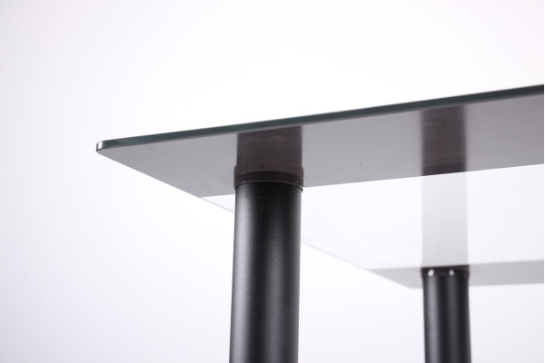 Обеденный стол АМФ Аттика Чёрный - Полоса Антрацит-5
