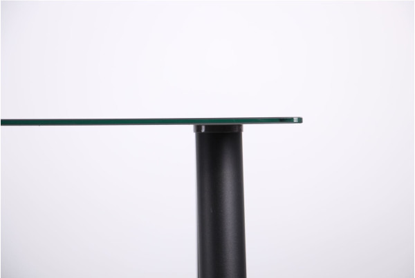 Обеденный стол АМФ Аттика Чёрный - Полоса Антрацит-6