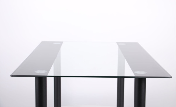 Обеденный стол АМФ Аттика Чёрный - Полоса Антрацит-7