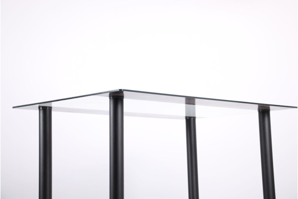 Обеденный стол АМФ Аттика Чёрный - Полоса Антрацит-10