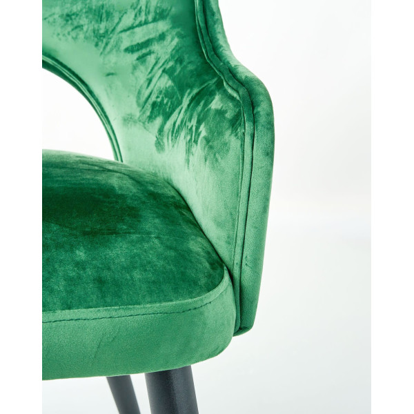 Стілець-крісло AMF Aranguiz Чорний-зелений велюр-5