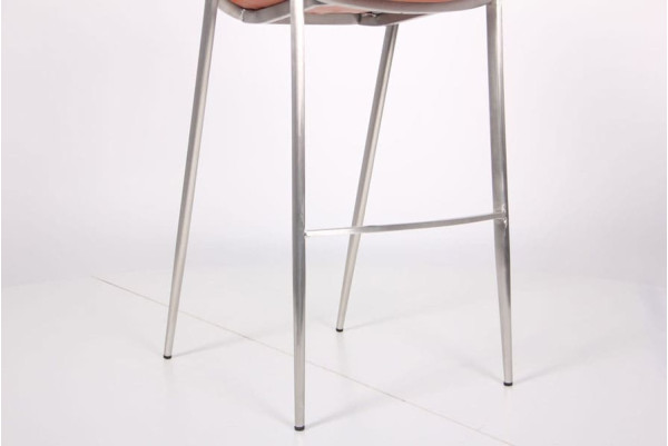 Барний стілець AMF Blanc Caramel Leather-12