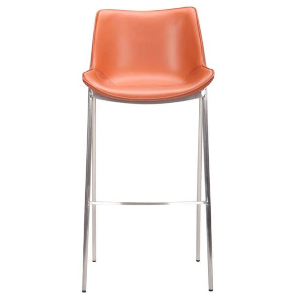 Барний стілець AMF Blanc Caramel Leather-4