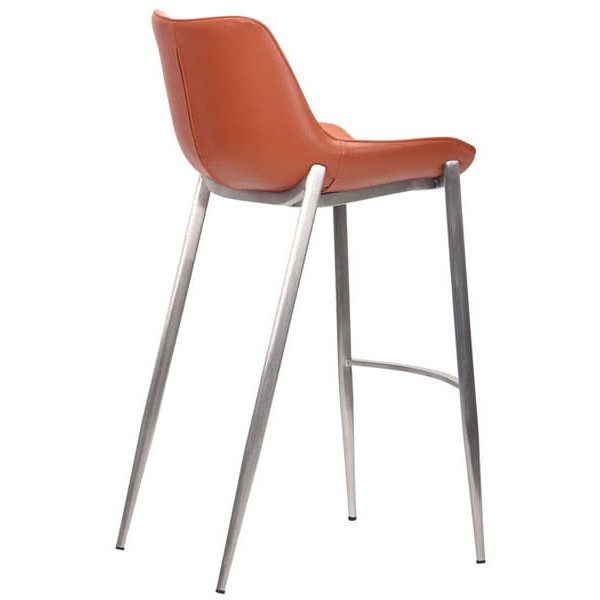 Барний стілець AMF Blanc Caramel Leather-3