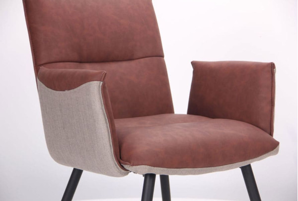 Крісло AMF Alphabet K Black Dark Amber-9