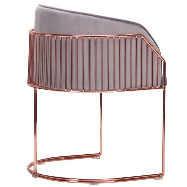 Крісло AMF Kagu Rose Gold Light Grey-3