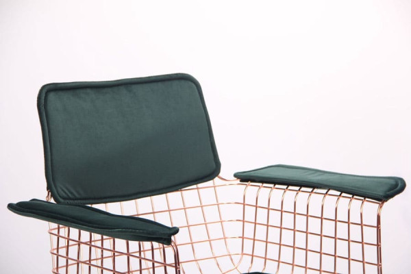 Крісло AMF Mino Rose Gold Emerald-7