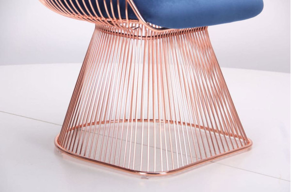 Кресло AMF Roller Rose Gold Royal Blue-10