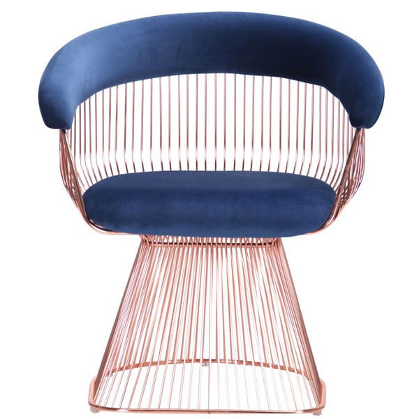 Кресло AMF Roller Rose Gold Royal Blue-2