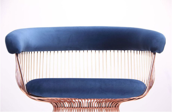 Кресло AMF Roller Rose Gold Royal Blue-5