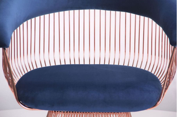 Кресло AMF Roller Rose Gold Royal Blue-6