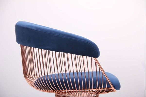 Кресло AMF Roller Rose Gold Royal Blue-7