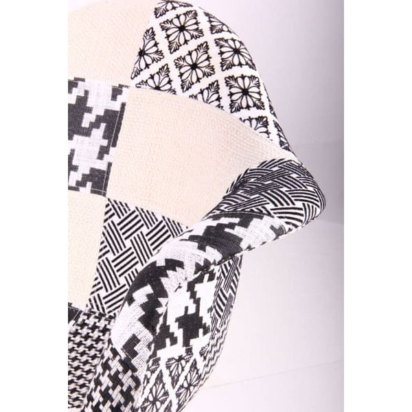 Крісло AMF Salex FB Wood Patchwork Чорно-білий-6