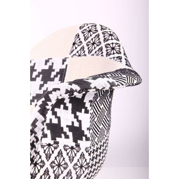 Крісло AMF Salex FB Wood Patchwork Чорно-білий-7