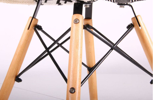 Крісло AMF Salex FB Wood Patchwork Чорно-білий-9