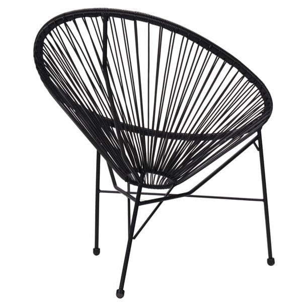 Стілець AMF Acapulco Ротанг Чорний-1