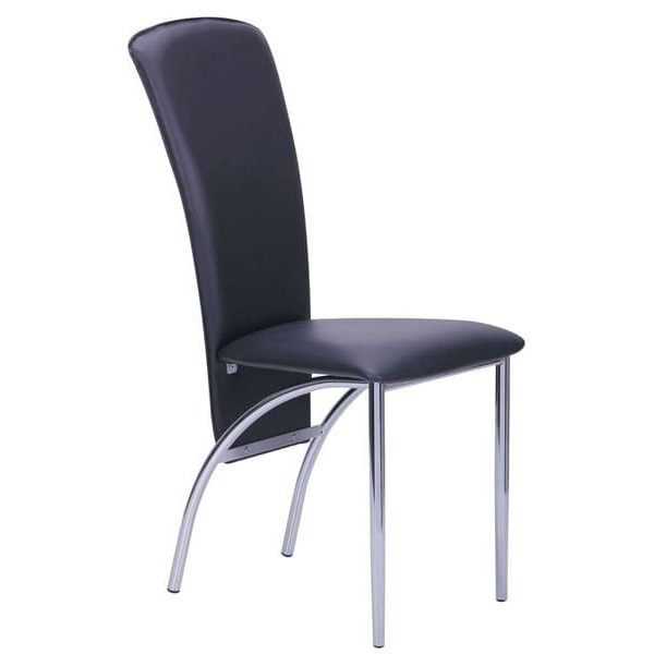 Стілець AMF Флоррі хром Скаден чорний-0