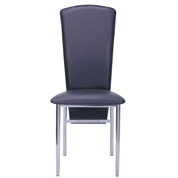 Стілець AMF Флоррі хром Скаден чорний-2