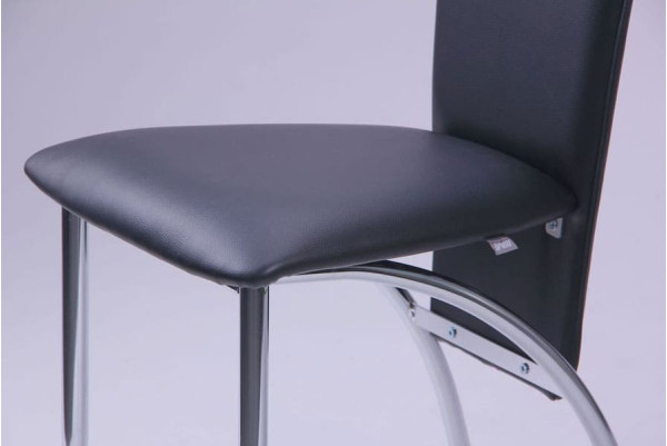 Стілець AMF Флоррі хром Скаден чорний-4