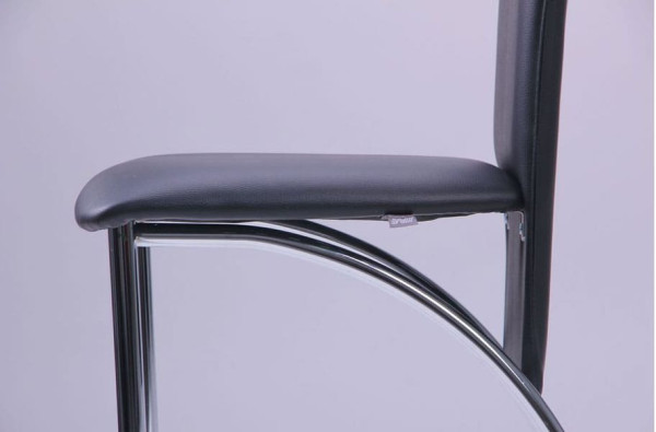 Стілець AMF Флоррі хром Скаден чорний-6