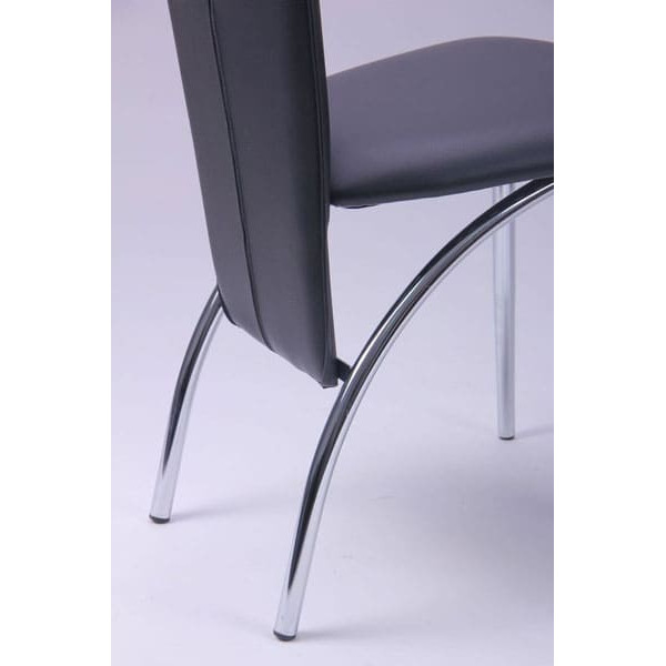 Стілець AMF Флоррі хром Скаден чорний-8